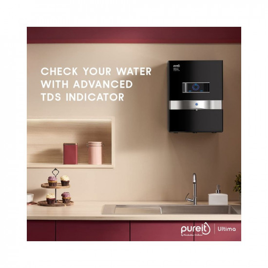 HUL Pureit Ultima Mineral RO UV MF 7 stage Table top wall mountable Black 10 litres Water Purifier