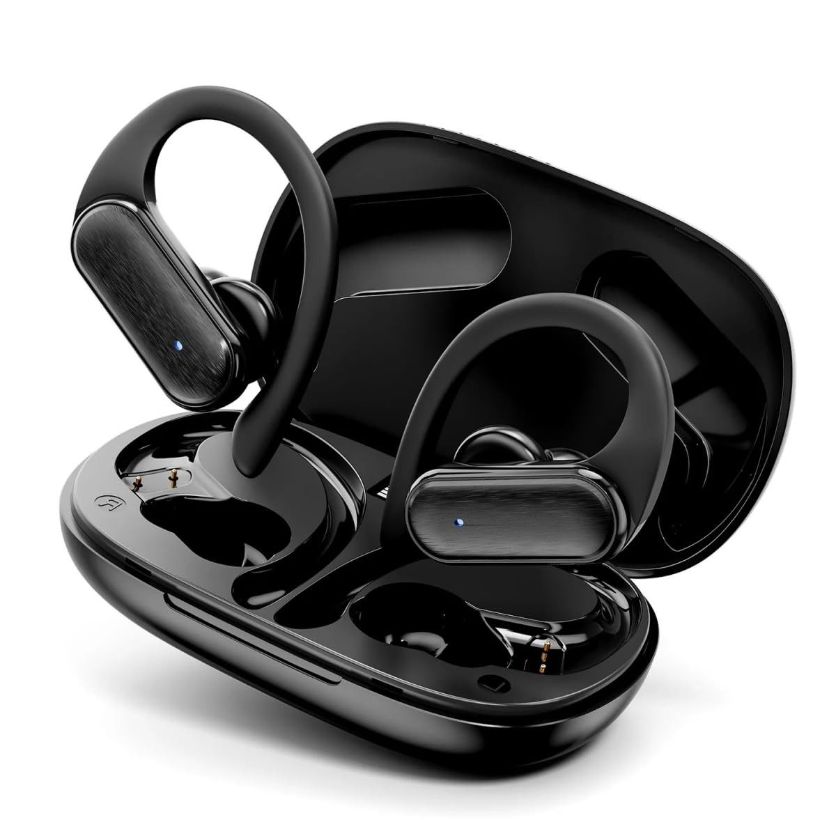 HUMBLE Bluetooth Earbuds with Touch Functionality 24 Hours Playtime Noise Cancellation Touch Controls Long Battery Life and Integrated Voice Assistant Features for Effortless Connectivity Black