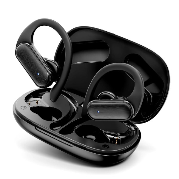 Image of HUMBLE Bluetooth Earbuds with Touch Functionality, 24 Hours Playtime, Noise Cancellation, Touch Controls, Long Battery Life and Integrated Voice Assistant Features for Effortless Connectivity (Black)