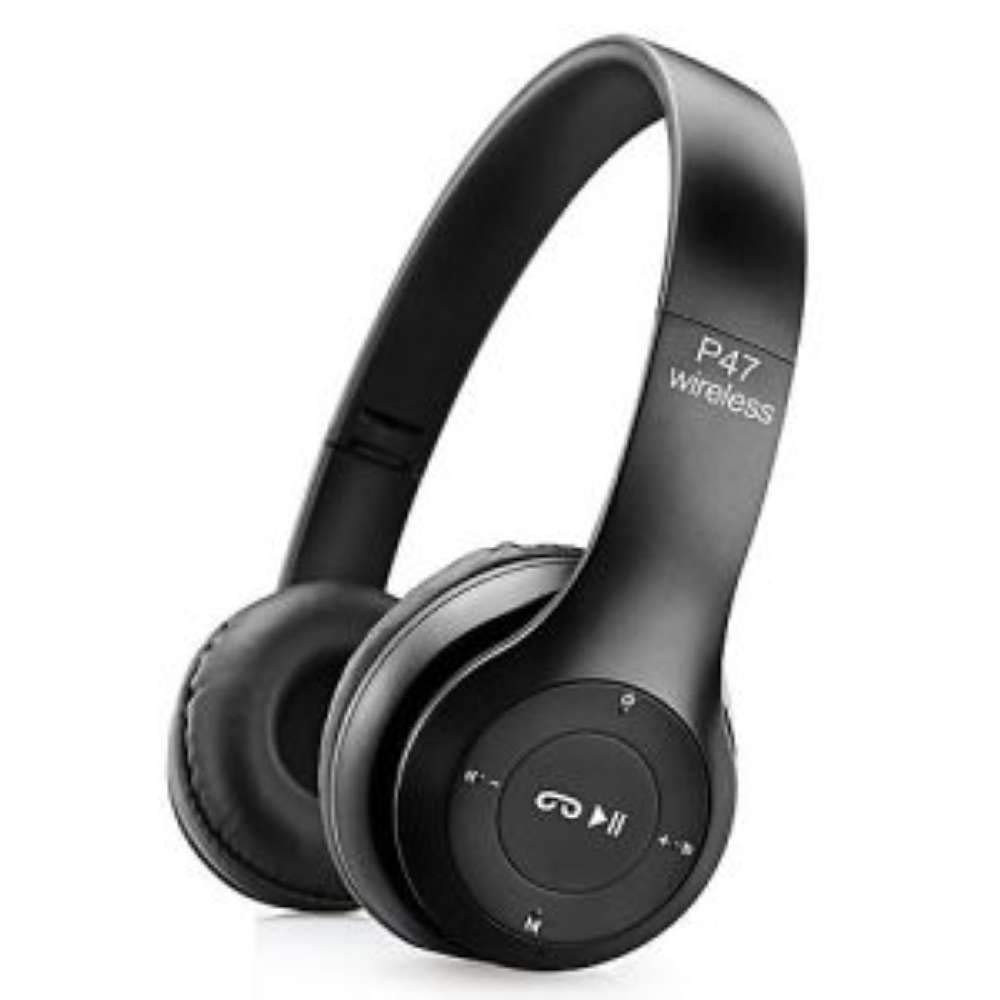 icall P47 Wireless Bluetooth On Ear Headphones 50EDR with Volume Control HD Sound and Bass Mic SD Card Slot Multicolor