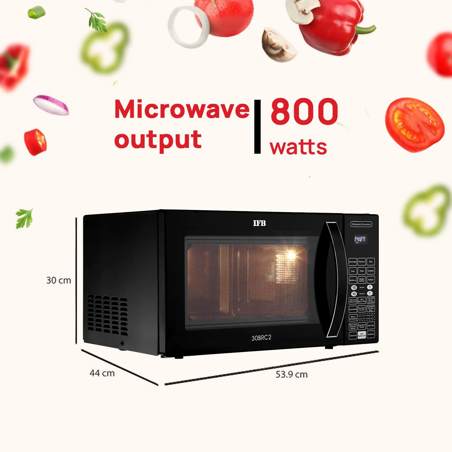 IFB 30 L Convection Microwave Oven 30BRC2 Black Standard