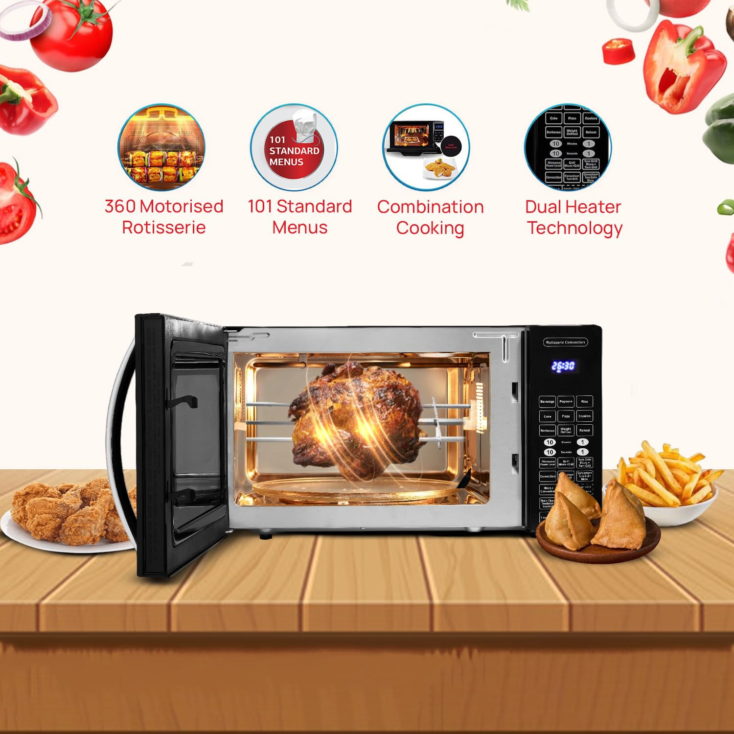 IFB 30 L Convection Microwave Oven 30BRC2 Black Standard