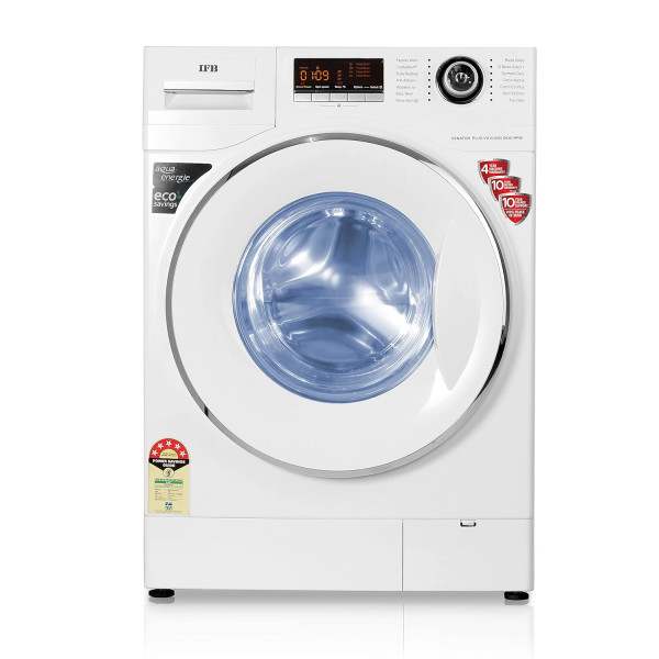 Image of IFB 8 Kg 5 Star Front Load Washing Machine Aqua Energie (SENATOR PLUS VX, White, In-built Heater, 4 years Comprehensive Warranty)