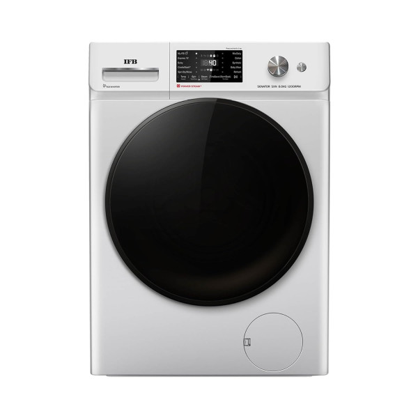 Image of IFB 8 Kg 5 Star Powered by AI with 9 Swirl Wash, Fully Automatic Front Load Washing Machine (Senator SXN 8012K,Steam Refresh Program with Eco Inverter, Senator SXN 8012K, 2024)