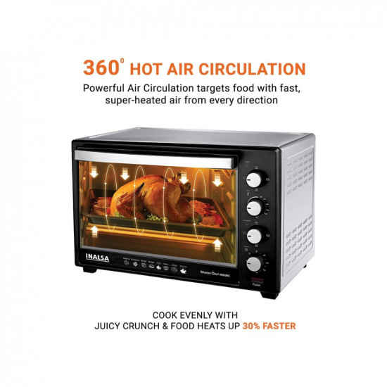 Inalsa Oven Masterchef 46Ssrc Otg 46L With Motorised RotisserieConvection