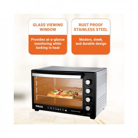 Inalsa Oven Masterchef 46Ssrc Otg 46L With Motorised RotisserieConvection