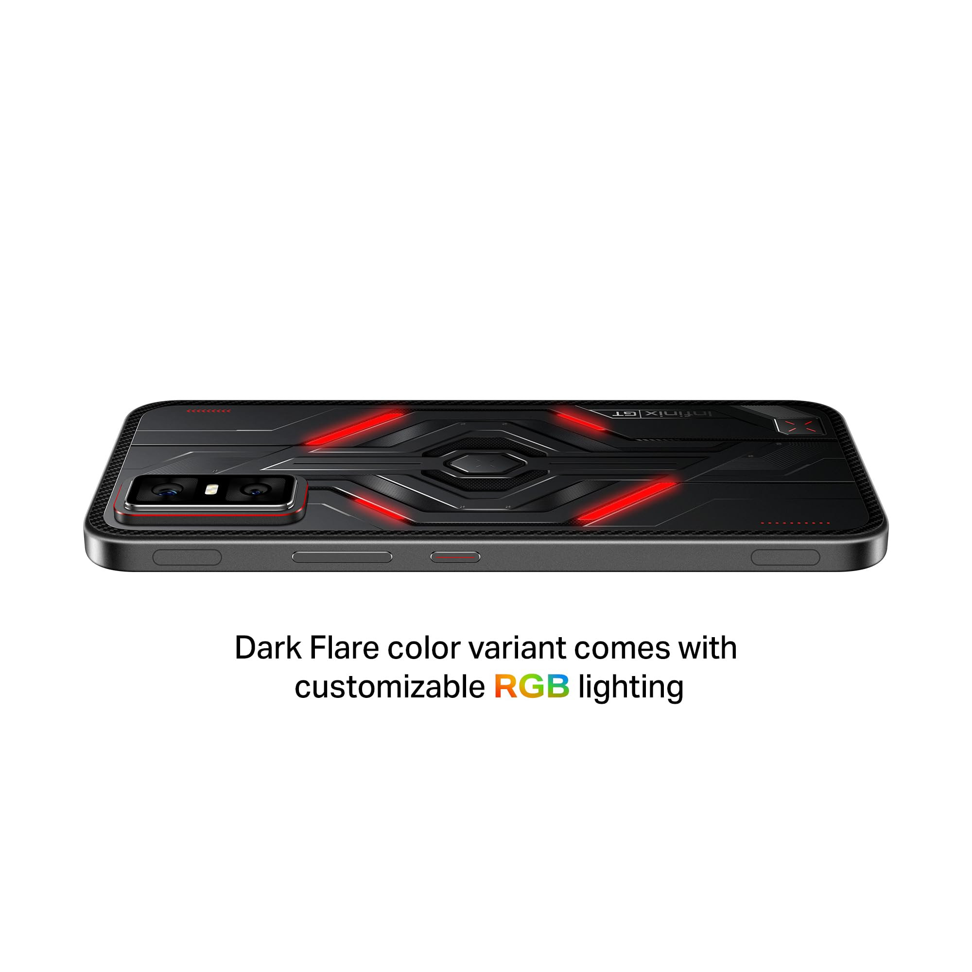 Infinix GT 30 Pro 5G Dark Flare 8GB RAM 256GB Storage  MediaTek D8350 Ultimate  120FPS BGMI Gaming  Gaming Triggers  15 Million AnTuTu AI