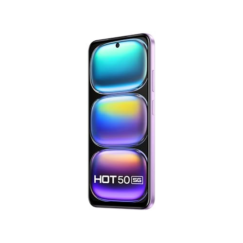 Infinix HOT 50 5G Dreamy Purple 4GB RAM 128GB Storage 5 Year Fluency Rating  48MP Camera  5000mAh Battery with FastCharge  78mm Slim Design AI