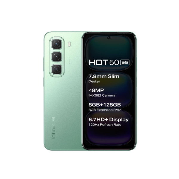 Image of Infinix Hot 50 5G, Sage Green (8GB, 128GB)