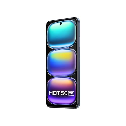 Infinix HOT 50 5G Seek Black 8GB RAM 128GB Storage 5 Year Fluency Rating  48MP Sony Camera  5000mAh Battery with FastCharge  78mm Slim Design AI