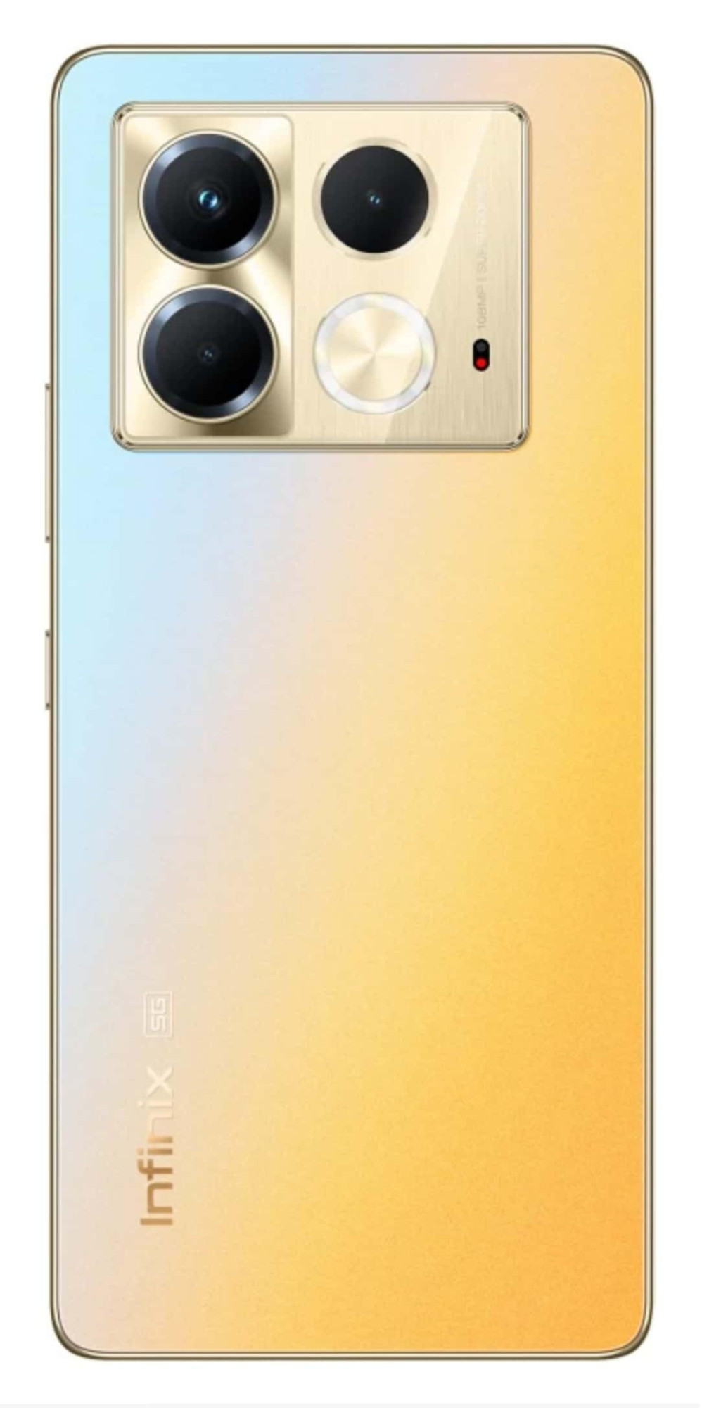 Infinix Note 40 5G Titan Gold 8GB RAM 256GB Storage 120Hz AMOLED Display 108MP OIS Triple Camera Sound by JBL Wireless Charging