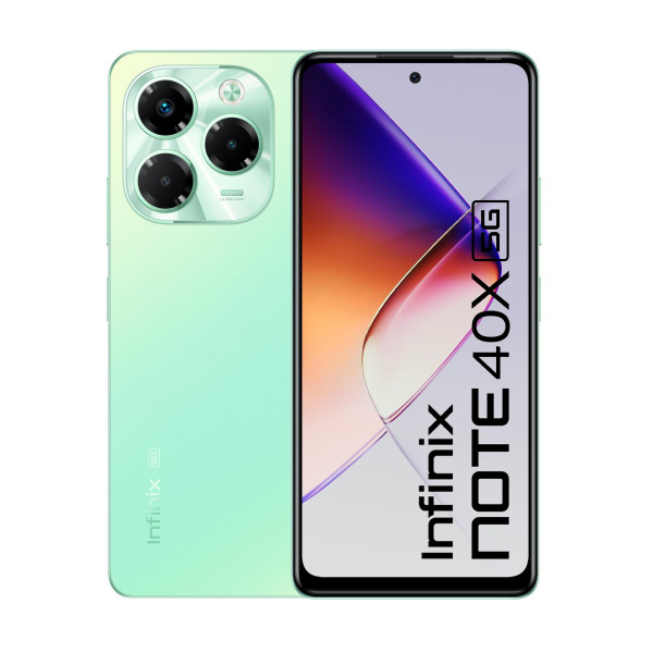 Image of Infinix Note 40X 5G (Lime Green, 8GB RAM, 256GB Storage) | 120Hz Punch Hole Display | 108MP Triple AI Camera | 5000mAh Battery with FastCharge
