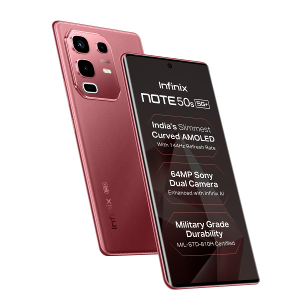Image of Infinix Note 50s 5G+ (128GB, Burgundy Red) (6GB RAM)