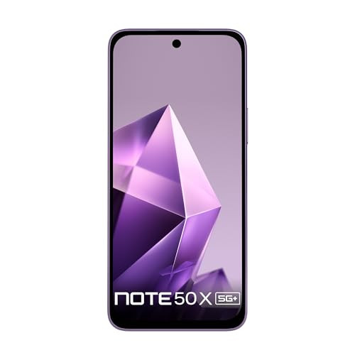 Infinix Note 50x 5G Enchanted Purple 8GB RAM 128GB Storage MediaTek D7300 Ultimate 90FPS BGMI Gaming 5500mAH Battery with 45W FastCharge 650K AnTuTu AI