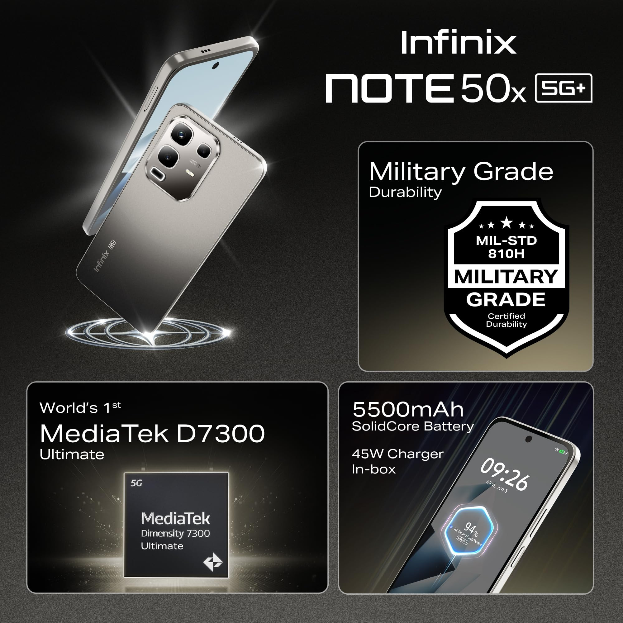 Infinix Note 50x 5G Titanium Grey 8GB 128GB