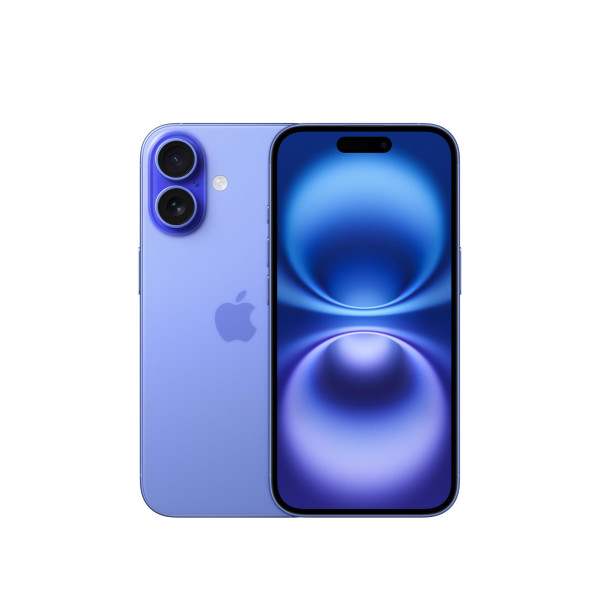 Image of iPhone 16 128 GB: 5G Mobile Phone with Camera Control, A18 Chip and a Big Boost in Battery Life. Works with AirPods; Ultramarine