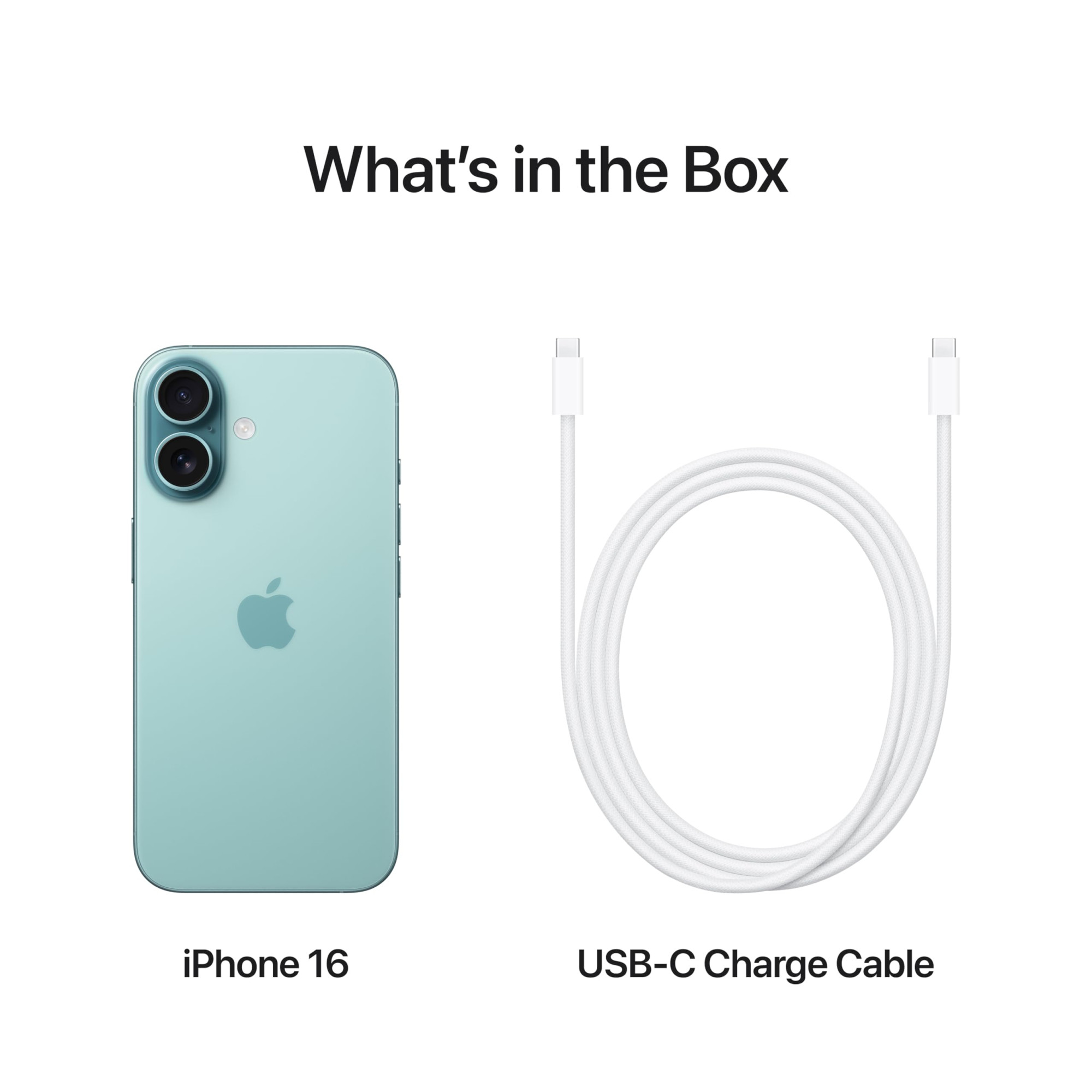 iPhone 16 256 GB 5G Mobile Phone with Camera Control A18 Chip and a Big Boost in Battery Life Works with AirPods Teal