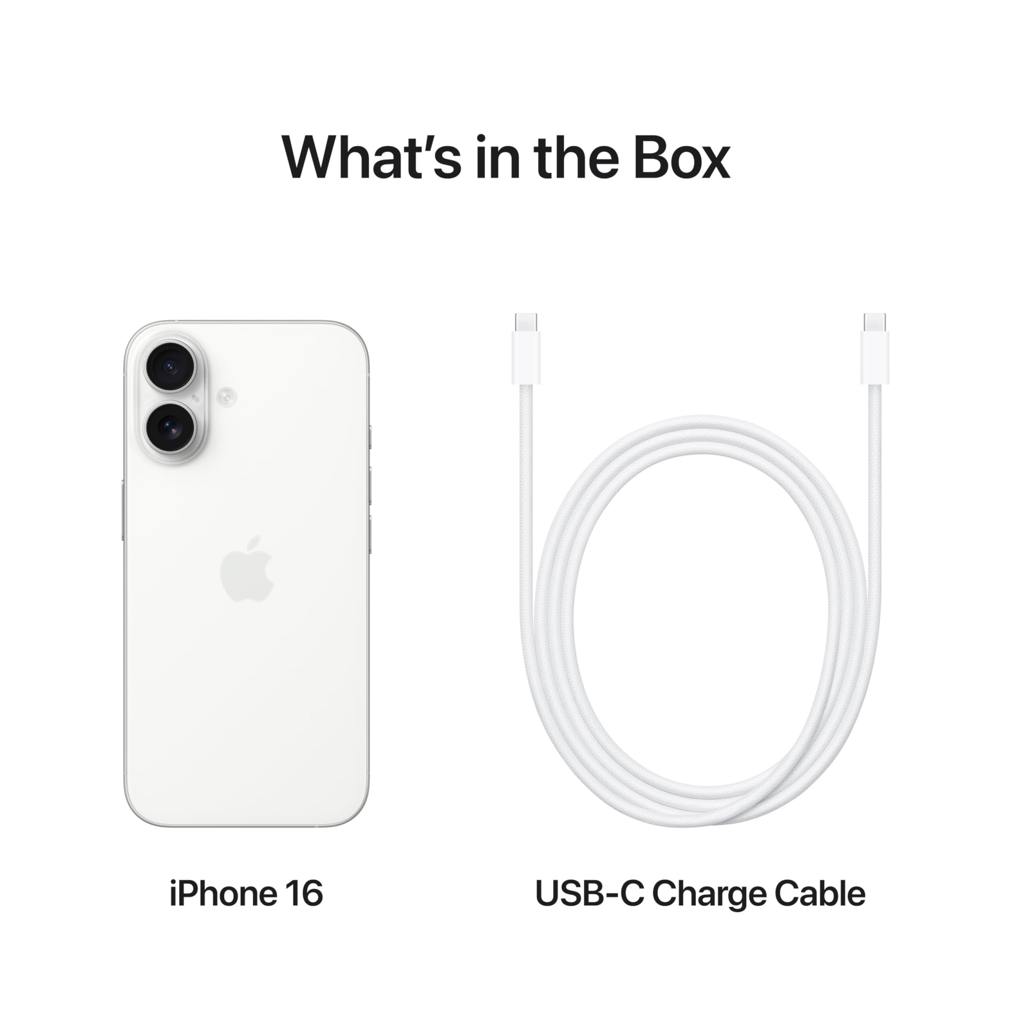 iPhone 16 256 GB 5G Mobile Phone with Camera Control A18 Chip and a Big Boost in Battery Life Works with AirPods White