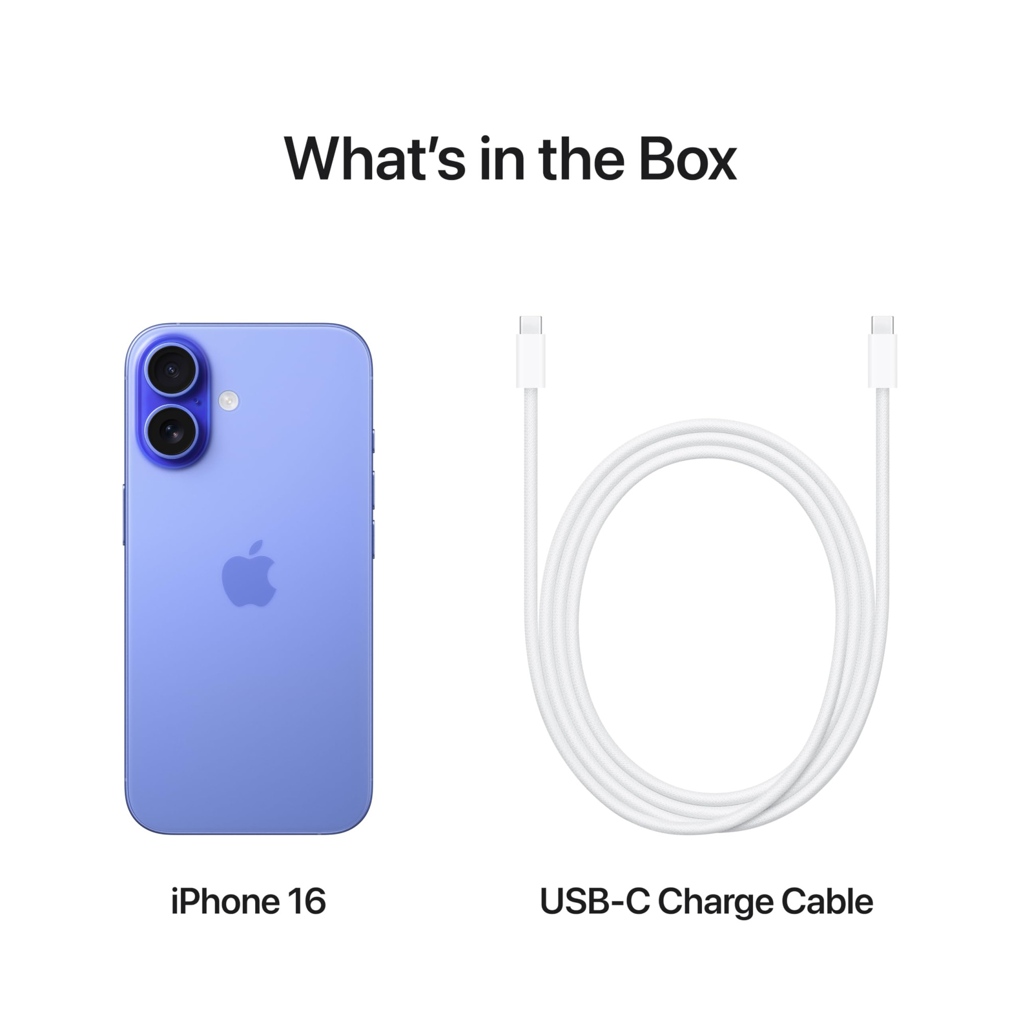 iPhone 16 512 GB 5G Mobile Phone with Camera Control A18 Chip and a Big Boost in Battery Life Works with AirPods Ultramarine
