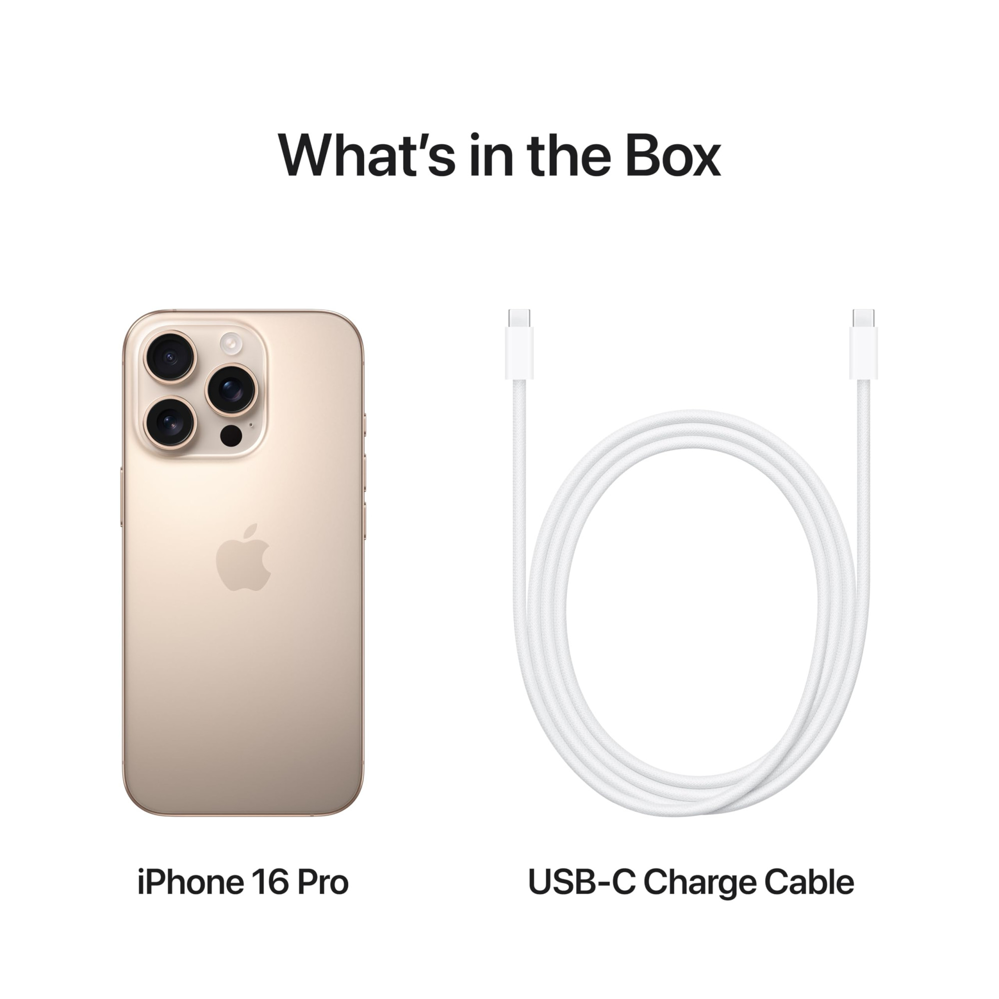 iPhone 16 Pro 128 GB 5G Mobile Phone with Camera Control 4K 120 fps Dolby Vision and a Huge Leap in Battery Life Works with AirPods Desert Titanium