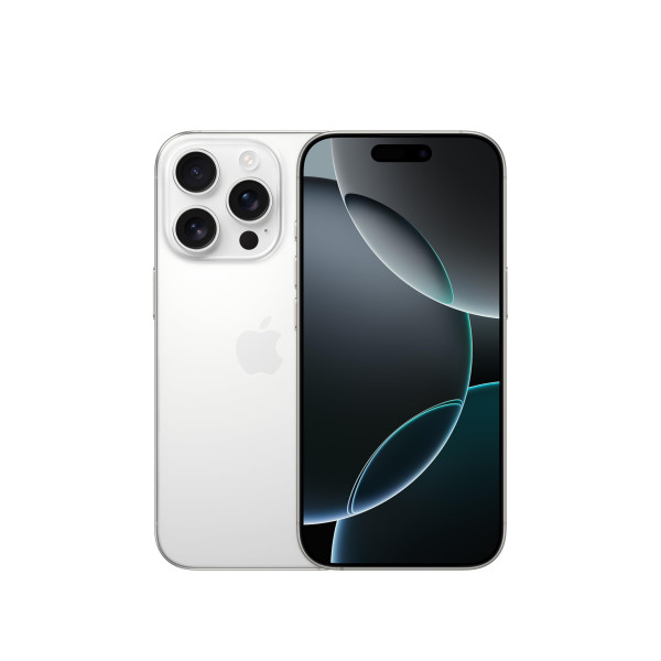 Image of iPhone 16 Pro 128 GB: 5G Mobile Phone with Camera Control, 4K 120 fps Dolby Vision and a Huge Leap in Battery Life. Works with AirPods; White Titanium