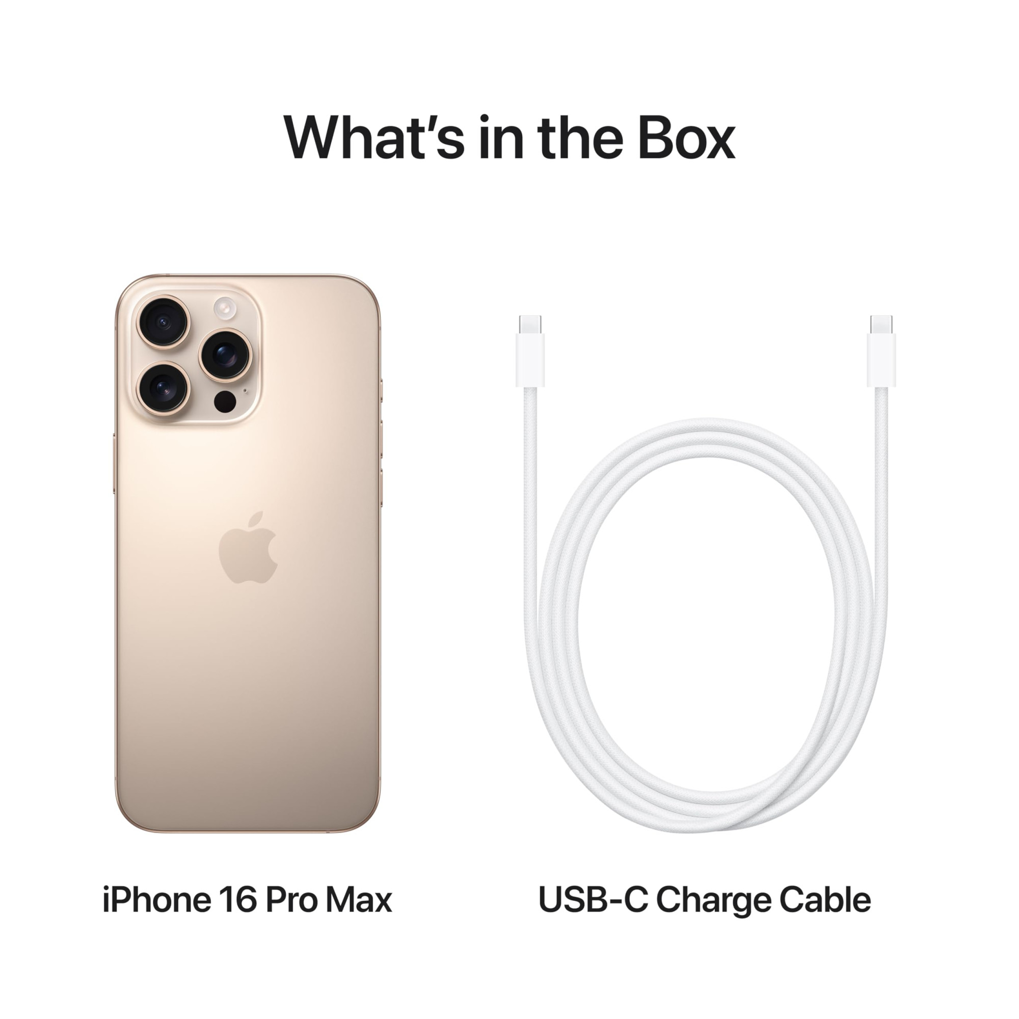 iPhone 16 Pro Max 256 GB 5G Mobile Phone with Camera Control 4K 120 fps Dolby Vision and a Huge Leap in Battery Life Works with AirPods Desert Titanium