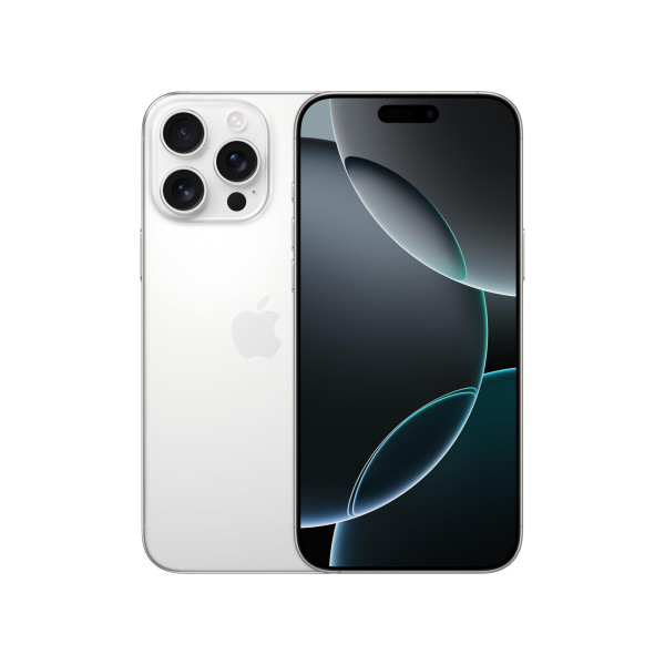 Image of iPhone 16 Pro Max 256 GB: 5G Mobile Phone with Camera Control, 4K 120 fps Dolby Vision and a Huge Leap in Battery Life. Works with AirPods; White Titanium