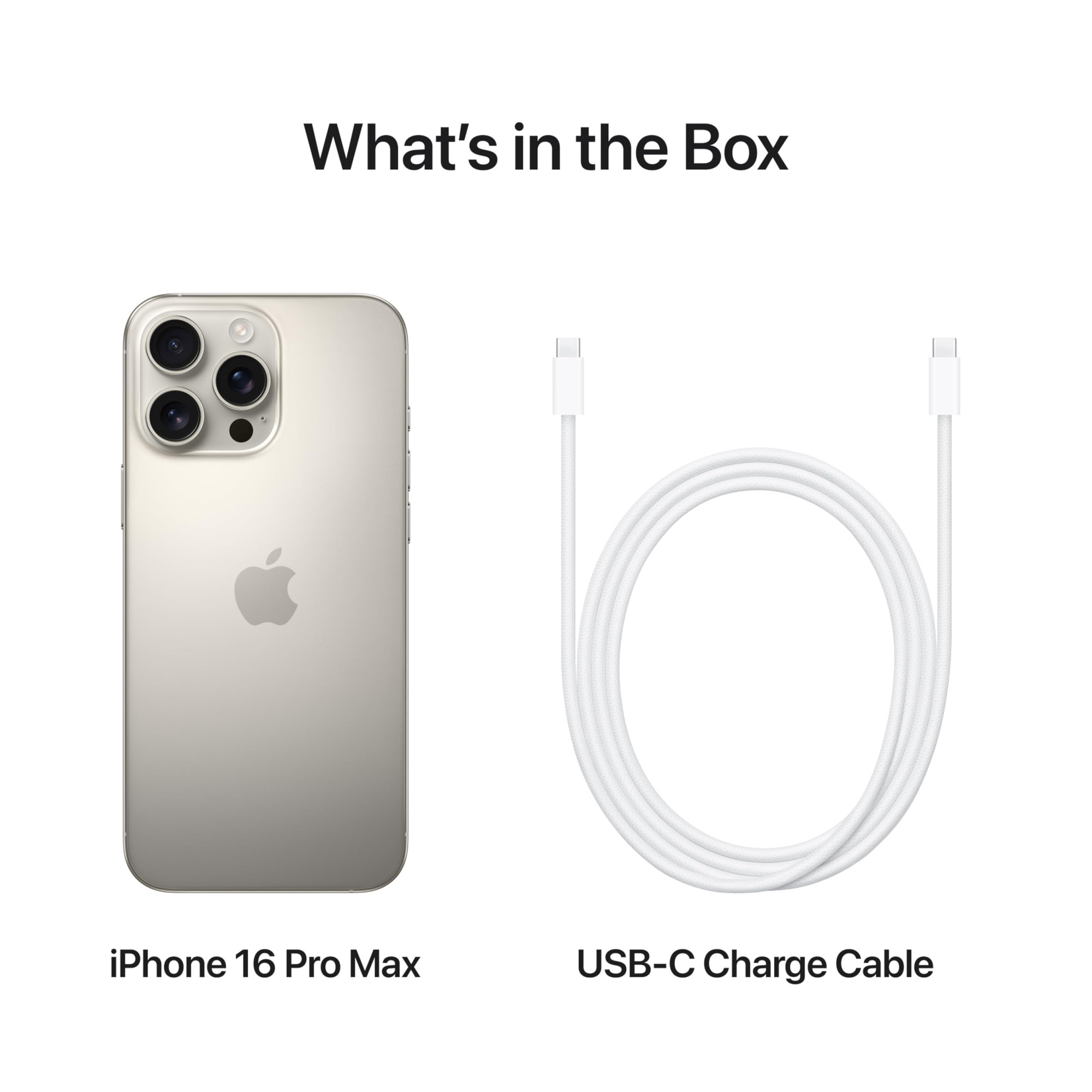 iPhone 16 Pro Max 512 GB 5G Mobile Phone with Camera Control 4K 120 fps Dolby Vision and a Huge Leap in Battery Life Works with AirPods Natural Titanium