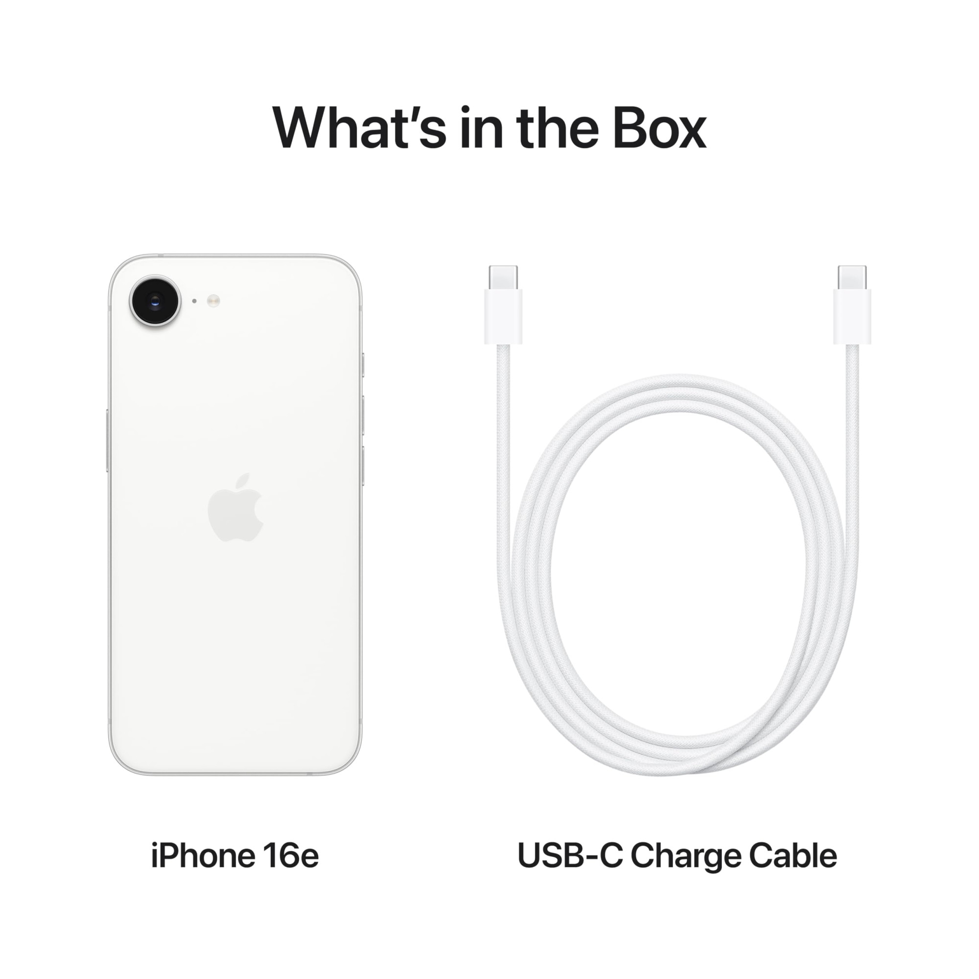 iPhone 16e 128 GB Built for Apple Intelligence A18 Chip Supersized Battery Life 48MP Fusion Camera 1540 cm 61 Super Retina XDR Display White