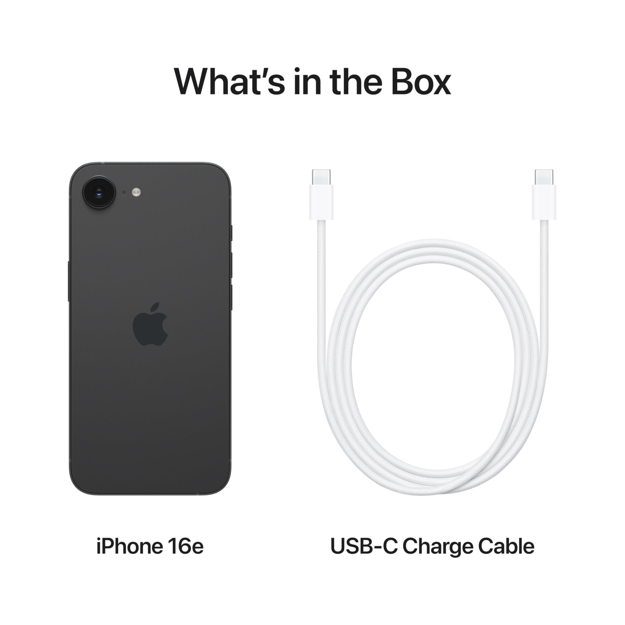 iPhone 16e 256 GB Built for Apple Intelligence A18 Chip Supersized Battery Life 48MP Fusion Camera 1540 cm 61 Super Retina XDR Display Black