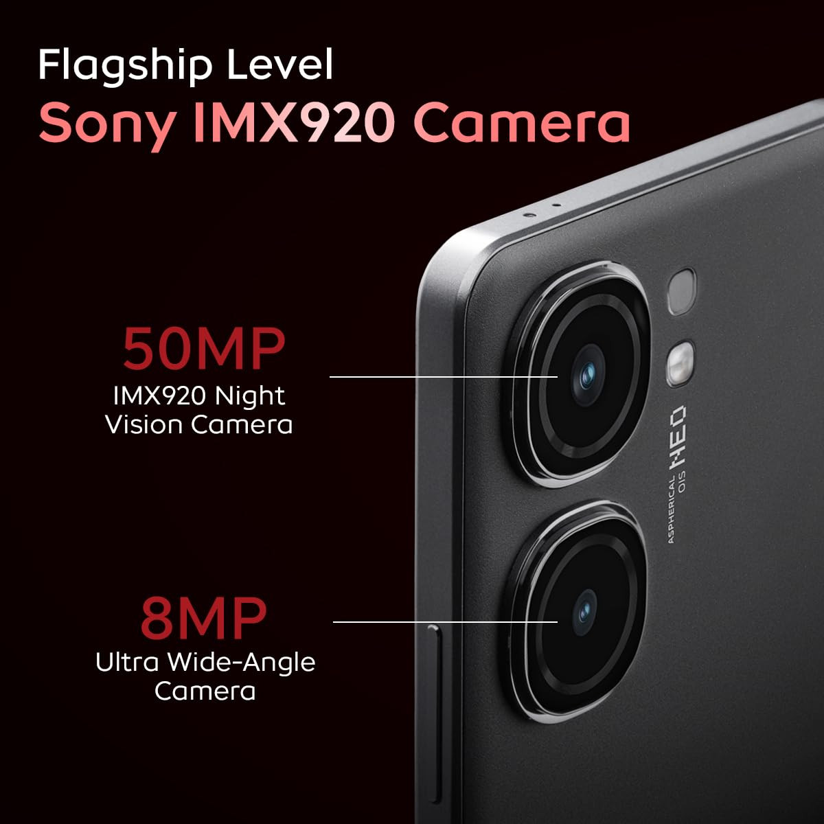 iQOO Neo9 Pro 5G Conqueror Black 8GB RAM 128GB Storage Snapdragon 8 Gen 2 Processor Supercomputing Chip Q1 Flagship Level Sony IMX920 Camera