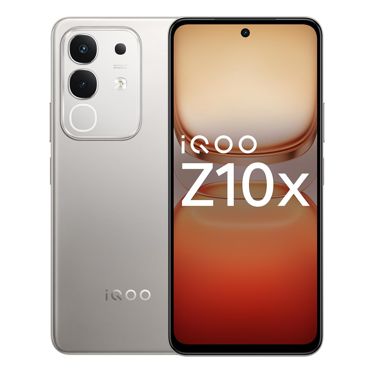 iQOO Z10x 5G Titanium 6GB RAM 128GB Storage 6500 mAh Large Capacity Battery Dimensity 7300 Processor Military-Grade Durability