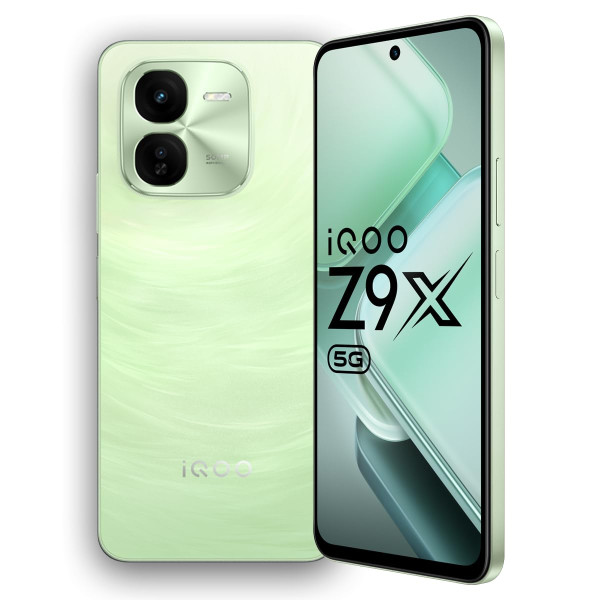 Image of iQOO Z9x 5G (Tornado Green, 4GB RAM, 128GB Storage) | Snapdragon 6 Gen 1 with 560k+ AnTuTu Score | 6000mAh Battery with 7.99mm Slim Design | 44W FlashCharge