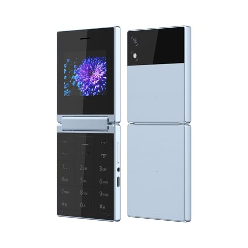 Itel Flip One Leather Premium Design Big 24 Display Dual SIM Type-C USB Port BT Caller KingVoice Light Blue