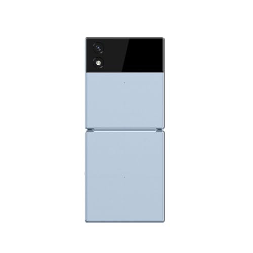 Itel Flip One Leather Premium Design Big 24 Display Dual SIM Type-C USB Port BT Caller KingVoice Light Blue