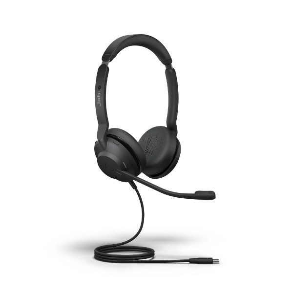 Image of Jabra Evolve2 30 Se On Ear Wired Stereo Noise-Cancelling Headset-Features 2-Mic Call Technology &amp; Usb-C Cable-Works With All Leading Unified Communications Platforms Such As Zoom &amp; Google Meet-Black