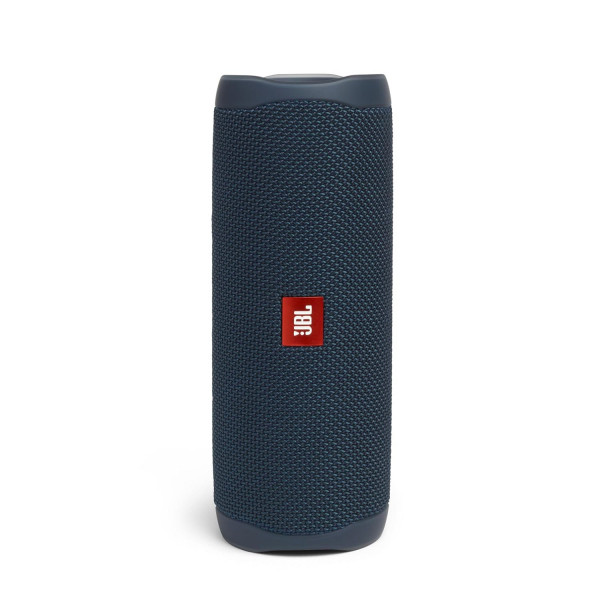 Image of JBL Flip 5 Wireless Portable Bluetooth Speaker, Signature Sound with Powerful Bass Radiator, Vibrant Colors with Rugged Fabric Design, Party Boost, IPX7 Waterproof &amp; Type C (Without Mic, Blue)