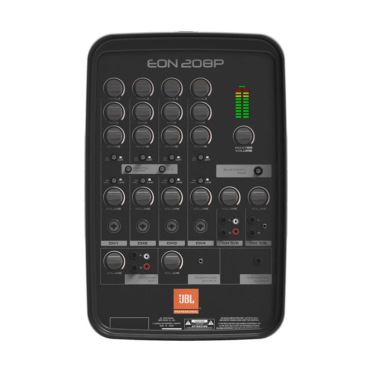 JBL Professional Auxiliary Subwoofer Jbl Eon208P 8-Inch 2-Way Portable Pa System Speaker Black