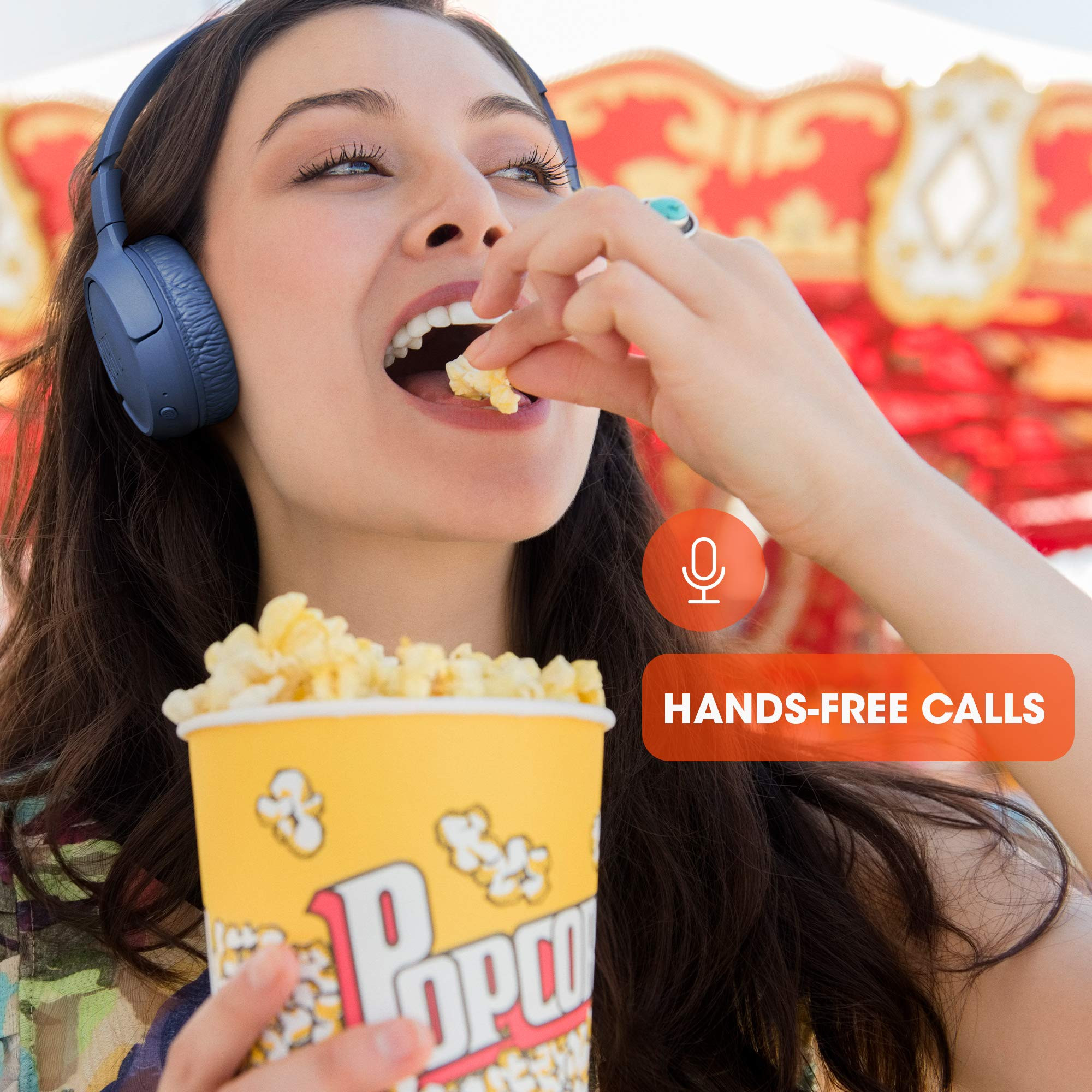 JBL Tune 510BT On Ear Wireless Headphones with Mic up to 40 Hours Playtime Pure Bass Quick Charging Dual Pairing Bluetooth 50 Voice Assistant Support for Mobile Phones Black