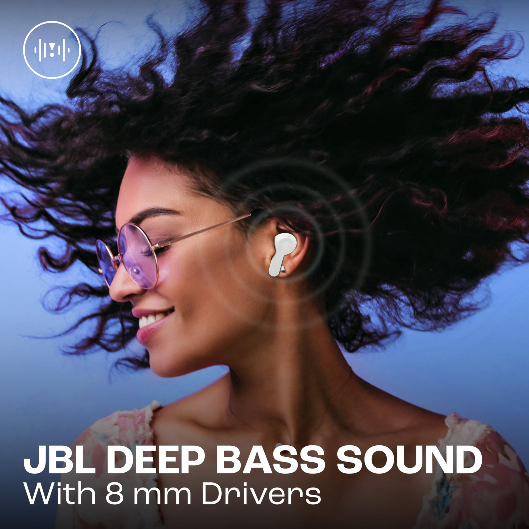 JBL Vibe Beam in-Ear Wireless Earbuds TWS with MicApp for Customized Extra Bass Eq32 Hours BatteryQuick ChargeIp54 WaterDust ResistanceAmbient AwareTalk-ThruGoogle Fastpair White