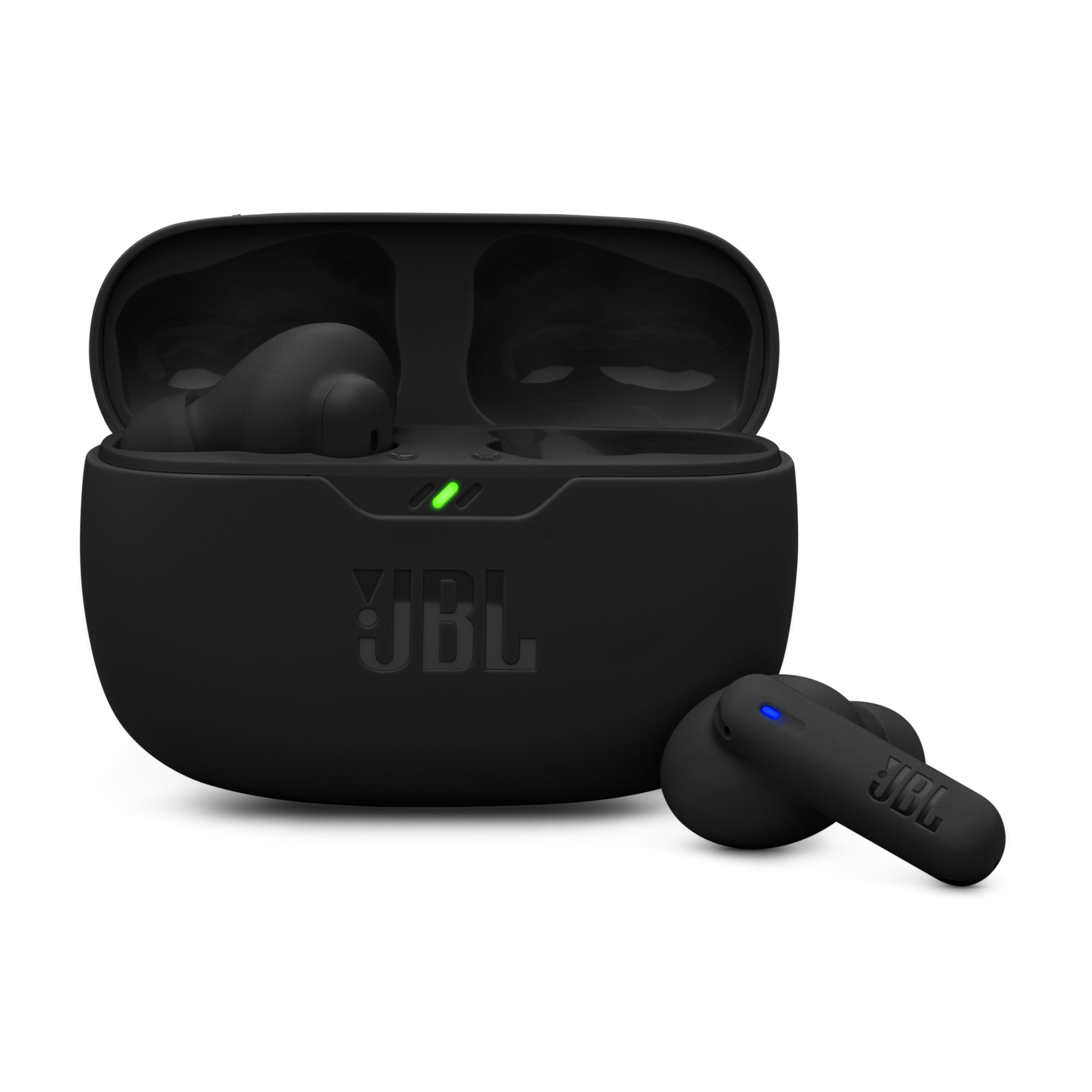 JBL Wave Beam 2 Ear Buds Wireless BluetoothV53 Active Noise Cancellation EarbudsMulti Connect App for Customized Extra Bass Eq Relax ModeSpeed Charge 40H Playback Fast Pair4 MicsIP54Black