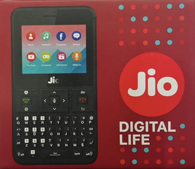 JIO Phone 2 QWERTY Keypad Mobile Black