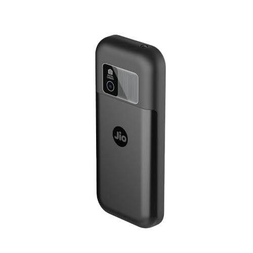 JioBharat B2 4G Keypad Phone with JioTV JioHotstar JioSoundPay JioSaavn JioPay UPI JioChat JioPhotos Powerful 2000mAh Battery LED Torch Digital Camera Black Locked for JioNetwork