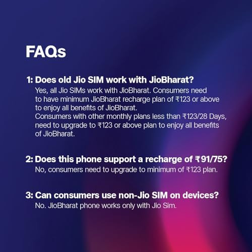 JioBharat V2 4G Phone with JioTV JioHotstar JioSoundPay JioSaavn Long Lasting Battery LED Torch Digital Camera Blue Locked for JioNetwork