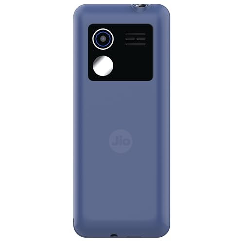 JioBharat V2 4G Phone with JioTV JioHotstar JioSoundPay JioSaavn Long Lasting Battery LED Torch Digital Camera Blue Locked for JioNetwork