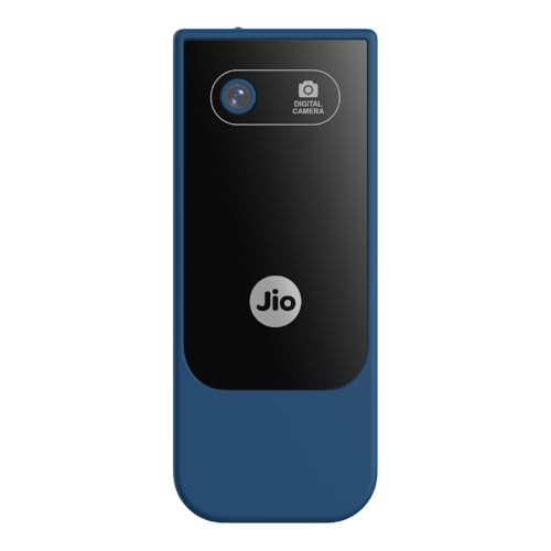 JioBharat V3 4G Phone with JioTV JioHotstar UPI JioSoundPayJioSaavn Long Lasting Battery LED Torch Digital Camera Blue Locked for JioNetwork