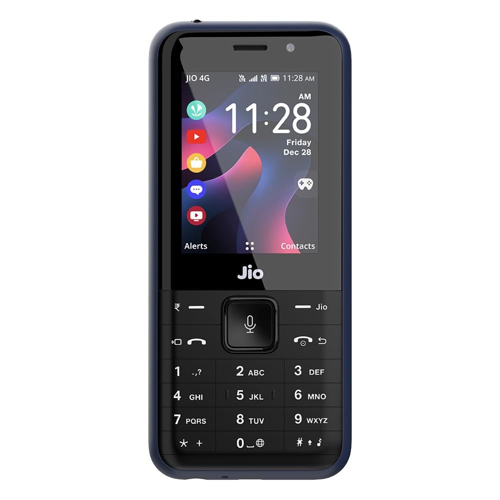 JioPhone Prima 2 4G Keypad Phone with Premium Design YouTube JioTV JioHotstar JioSaavn JioPayUPI Video Calling LED Torch Digital Cameras  Luxe Blue  Locked for JioNetwork