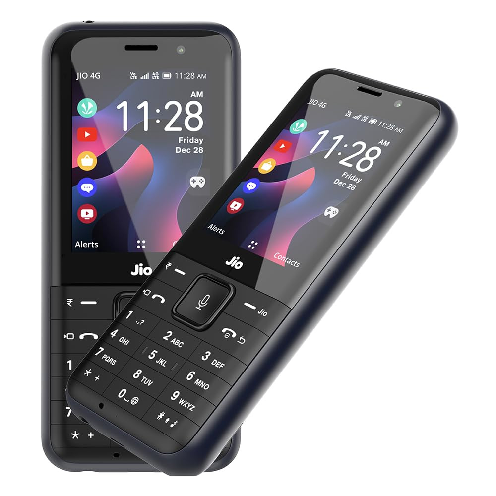 JioPhone Prima 2 4G Keypad Phone with Premium Design YouTube JioTV JioHotstar JioSaavn JioPayUPI Video Calling LED Torch Digital Cameras  Luxe Blue  Locked for JioNetwork