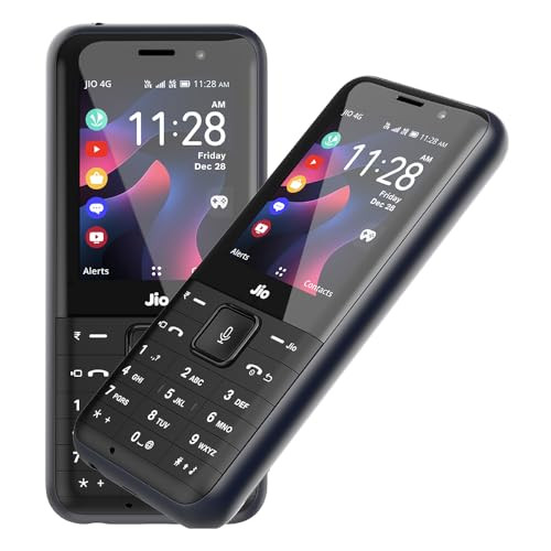 JioPhone Prima 2 4G Keypad Phone with Premium Design YouTube JioTV JioHotstar JioSaavn JioPayUPI Video Calling LED Torch Digital Cameras  Black  Locked for JioNetwork