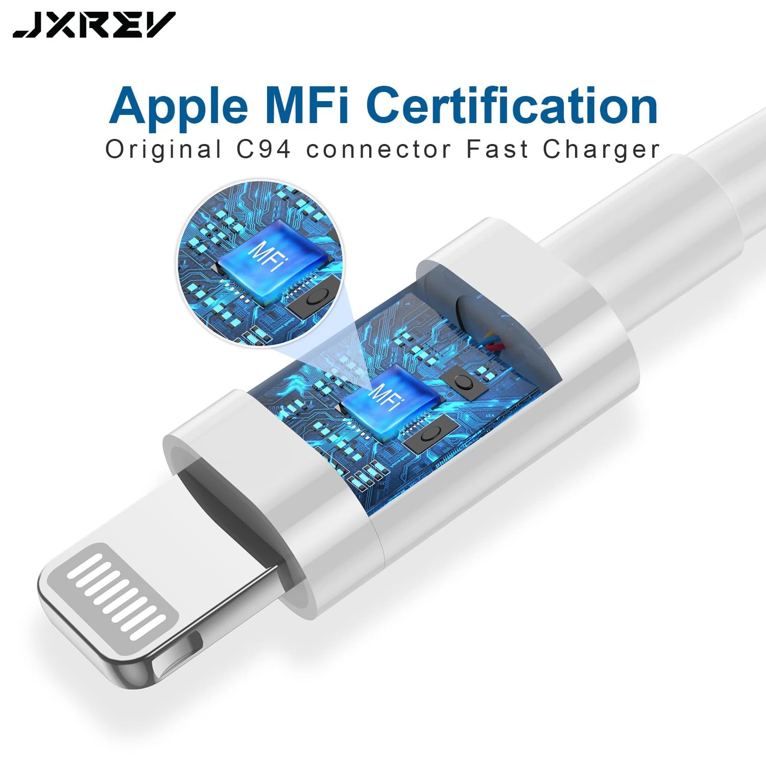 Jxrev Wired Earbuds with Microphone - Stereo in-Ear In Ear Headphones Compatible for iPhone 78XXSXR11121314 Pro iPad - Noise-Isolating Stereo Sound White